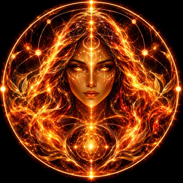 Alexandrina: a portrait woven from ember light
